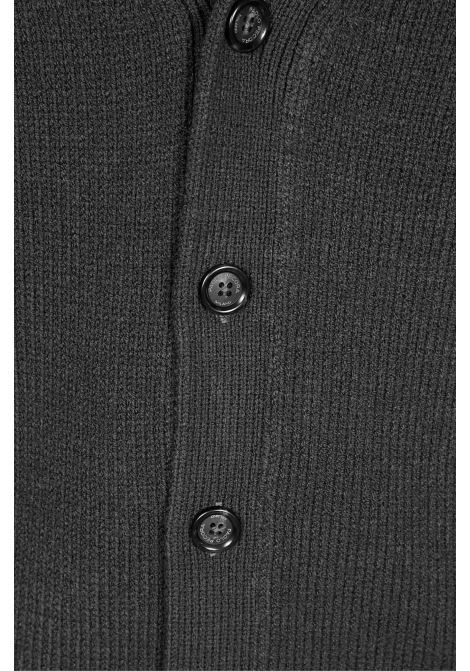 Cardigan Scollo a V - Paolo Pecora, Colore Nero PAOLO PECORA | Maglieria | A073 F0069000